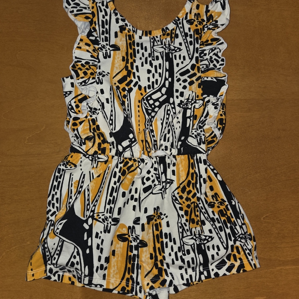 Tea Collection Animal Print Romper